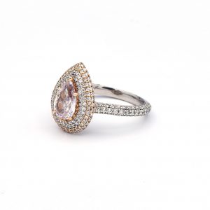 GIA Certified 1.29 Carat Pink Diamond Ring