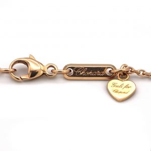 Chopard 18 Karat Rose Gold Guli Heart Pendant with Chain Necklace