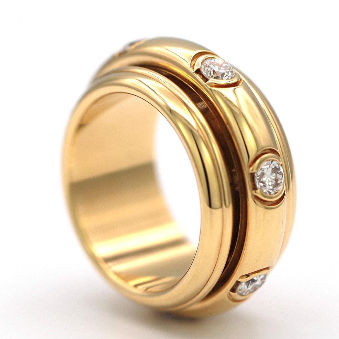 Piaget Possession Ring in 18 Karat Yellow Gold with Diamonds UpperLuxury