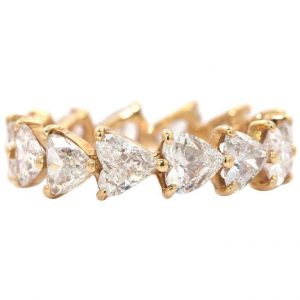 18 Karat Heart Shape Diamond Ring