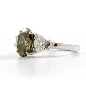 2.60 Carat GIA Fancy Colored Chameleon Diamond Ring