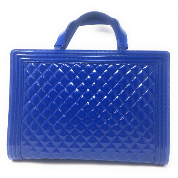 Chanel Large Shopper Boy Bag Blue - The Jewels of Beverly Hills