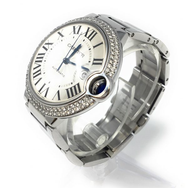 Cartier Ballon Bleu Diamond Bezel WJBB0008  - The Jewels of Beverly Hills