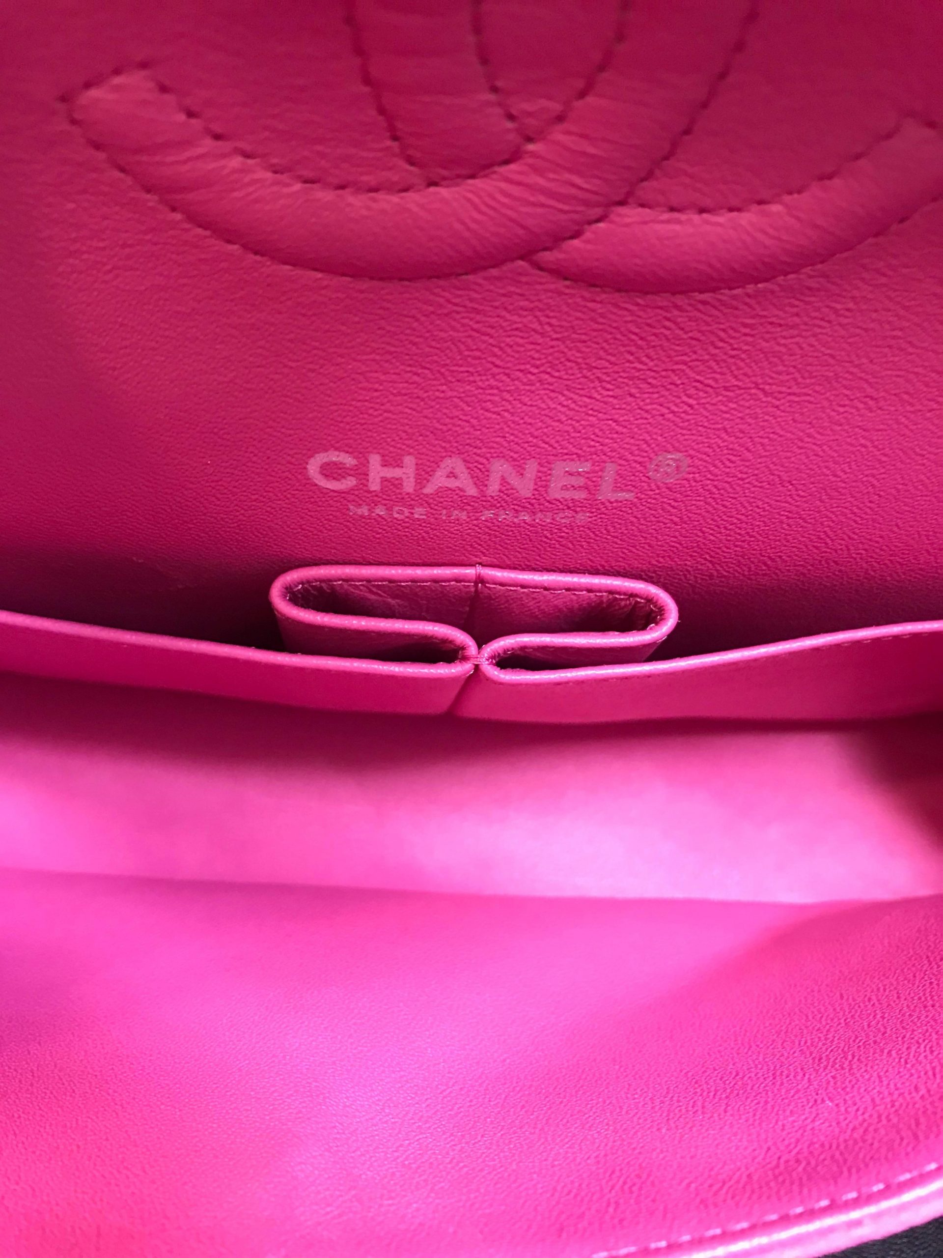 Chanel Medium Double Flap Hot Pink Matte Caviar - Upper-Luxury