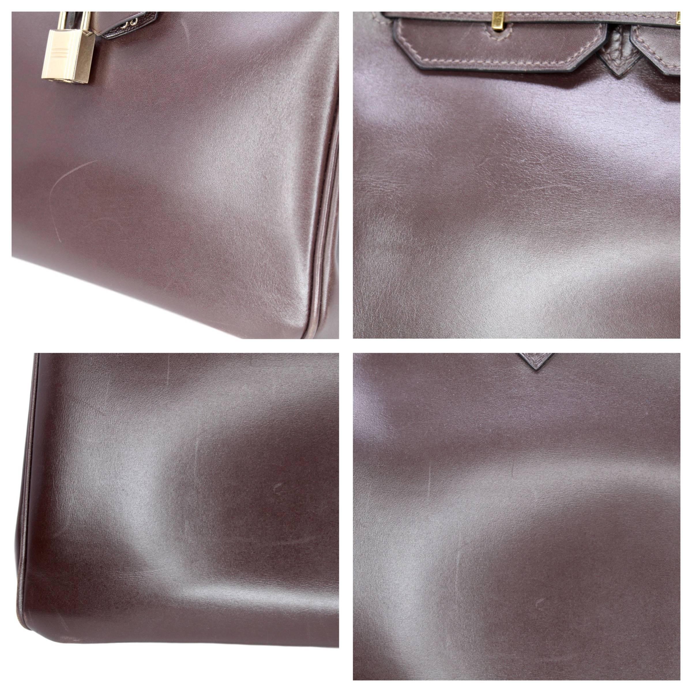 Hermes Birkin 35cm Chocolate Brown Smooth Leather - Upper-Luxury