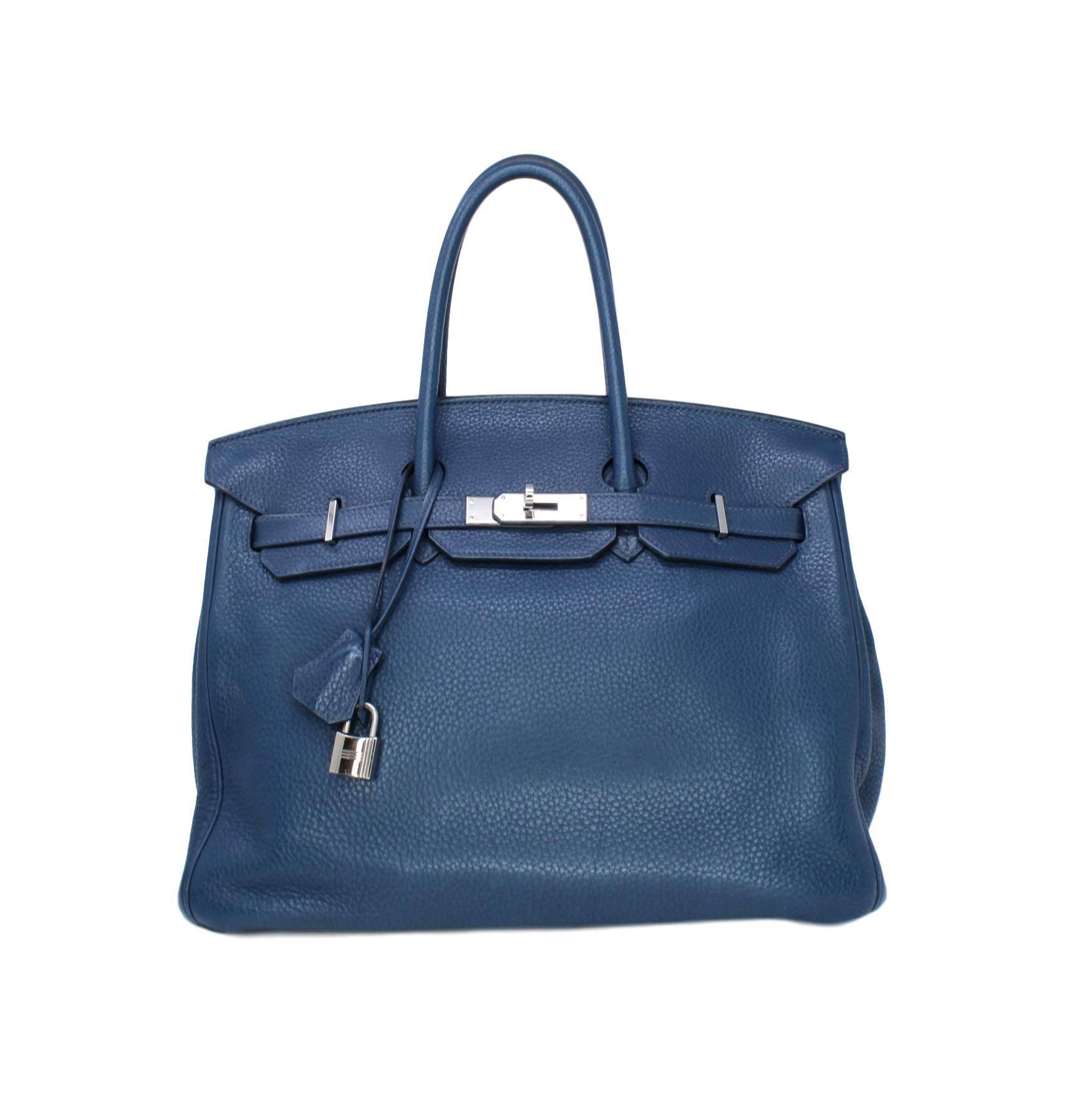 Best Cheap Replica Hermes Birkin 35cm Bag In Navy Blue