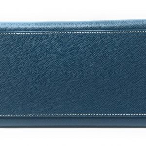Hermes Kelly 32cm Blue Atoll Bag - Upper-Luxury