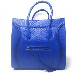 Celine Phantom Blue Python Bag