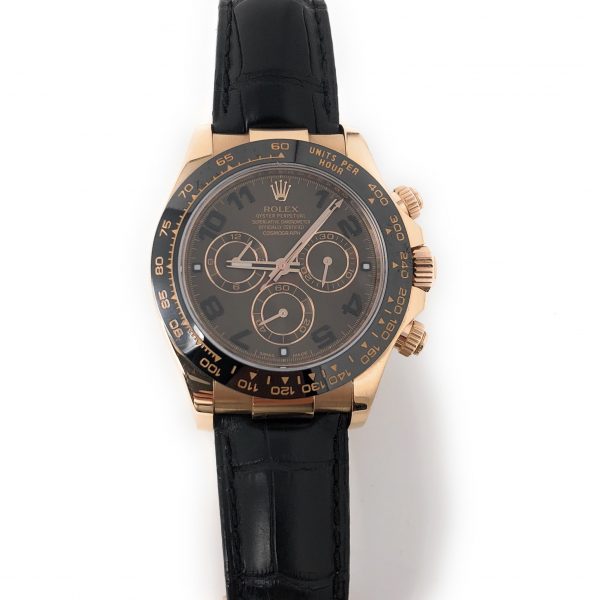 ROLEX DAYTONA ROSE GOLD CHOCOLATE DIAL 116515 LNBR - The Jewels of Beverly Hills