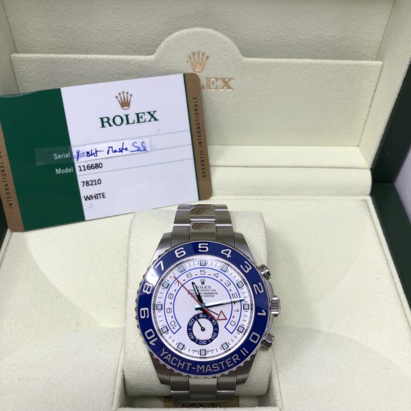 ROLEX YACHT MASTER II STAINLESS STEEL 116680 - The Jewels of Beverly Hills