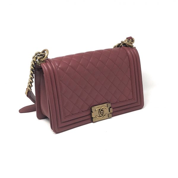 Chanel Old Medium Boy Bag Red - The Jewels of Beverly Hills