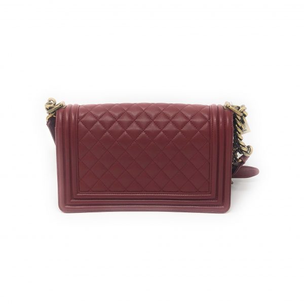 Chanel Old Medium Boy Bag Red - The Jewels of Beverly Hills