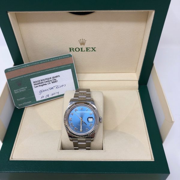 ROLEX DATEJUST II STAINLESS STEEL 116334BLRO - The Jewels of Beverly Hills