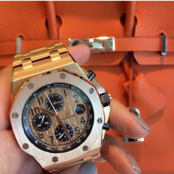 Audemars Piguet Royal Oak Brick Pink Gold 26470OR.OO.1000OR.01 - The Jewels of Beverly Hills