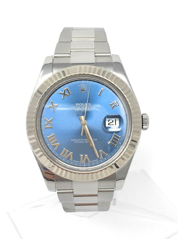 ROLEX DATEJUST II STAINLESS STEEL 116334BLRO - The Jewels of Beverly Hills