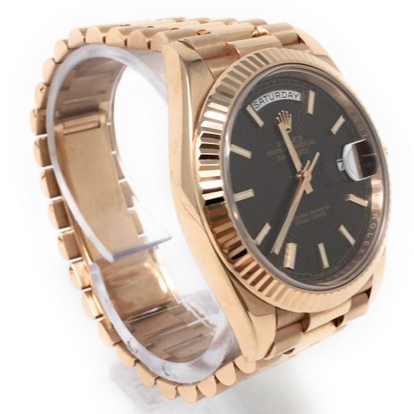 ROLEX DAYDATE ROSE GOLD PRESIDENT 228235 chomp - The Jewels of Beverly Hills