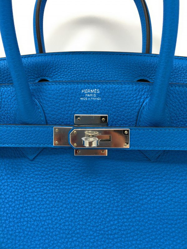 Hermes Birkin 30CM Blue Zanzibar & Green Malachite - The Jewels of Beverly Hills