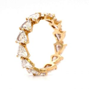 18 Karat Heart Shape Diamond Ring