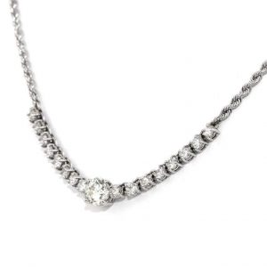 18 Karat Vintage Diamond Necklace